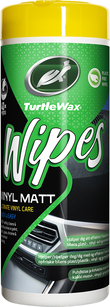 Turtle Wax Vinyl Matt Wipes, 40st wipes