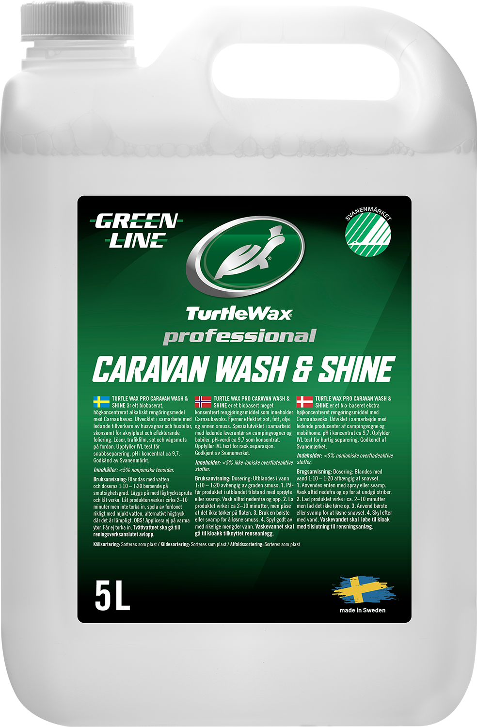 Turtle Wax Pro Greenline Caravan Wash & Shine 5L